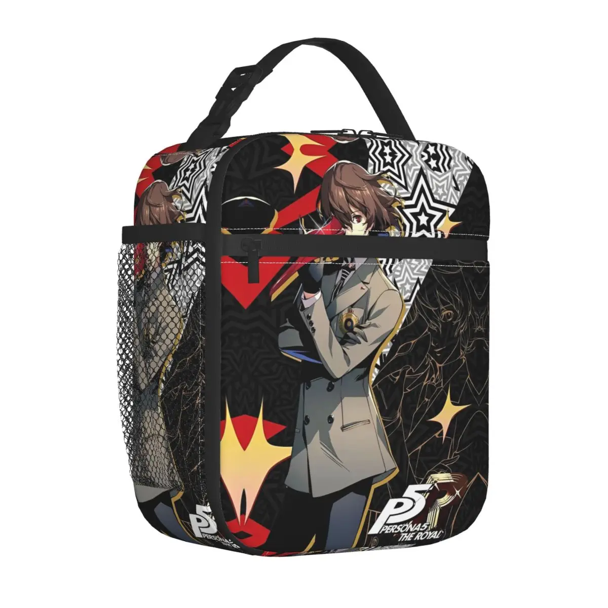 Personas Insulated Lunch Bag Thermal Bag  Lunch Container P5 Anime The Royal Portable Tote Lunch Box Food Handbags Beach Picnic