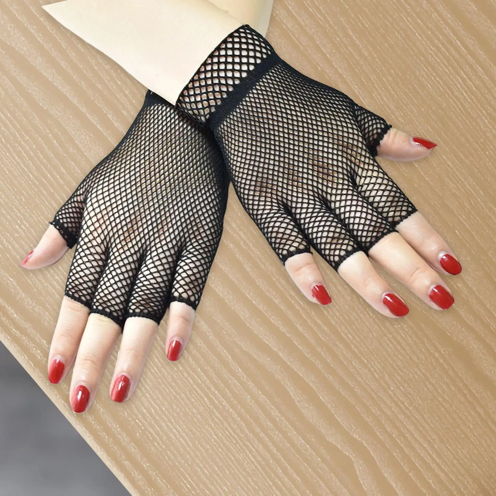 Stylish Lace Fingerless Gloves for Women - Ideal for Cosplay and Events