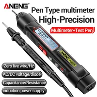 ANENG 4000 AC/DC voltage Detachable pen tip Test Zero Fire Line Counts Pen Type Multimeter Measure high precision Tools A3006