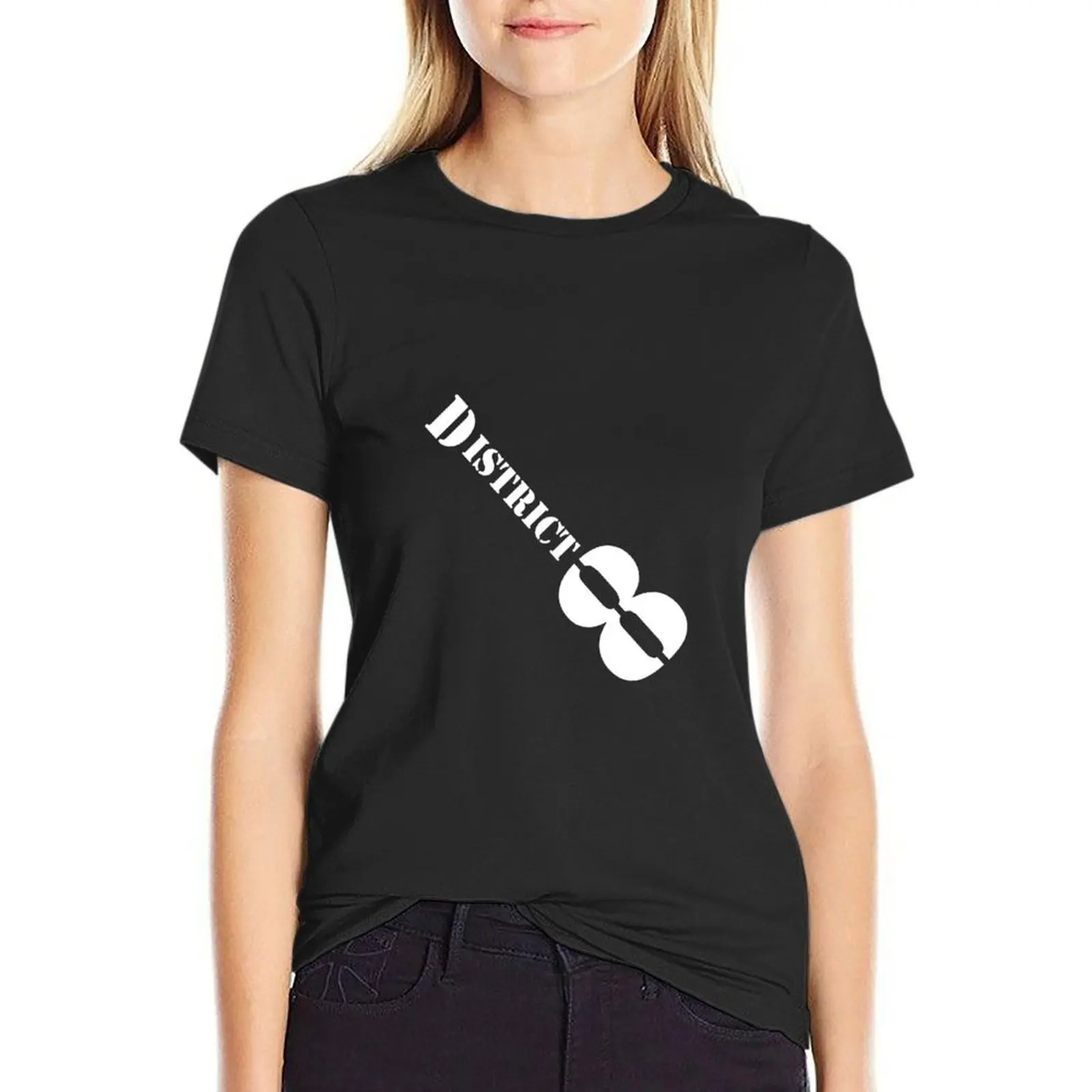 District 8 logo T-Shirt blanks sweat Woman clothes