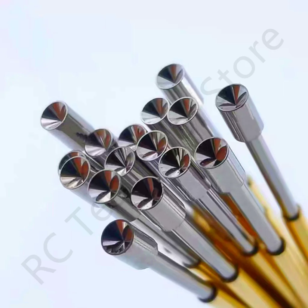 20/100PCS PL50-A2 Feder Test Pin PL50-A Test Sonde Kupfer Pogo Pin Metall Test Nadel Test Werkzeug 27,8mm Durchmesser 0,68mm 0,90mm 0,48mm