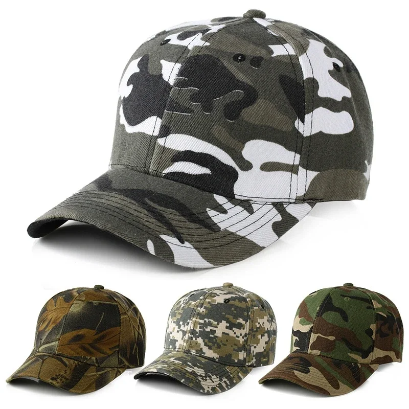 Berretti da pesca con stampa mimetica da uomo Hunter Outdoor Women Camo Casquette Hat arrampicata caccia escursionismo Desert Hats