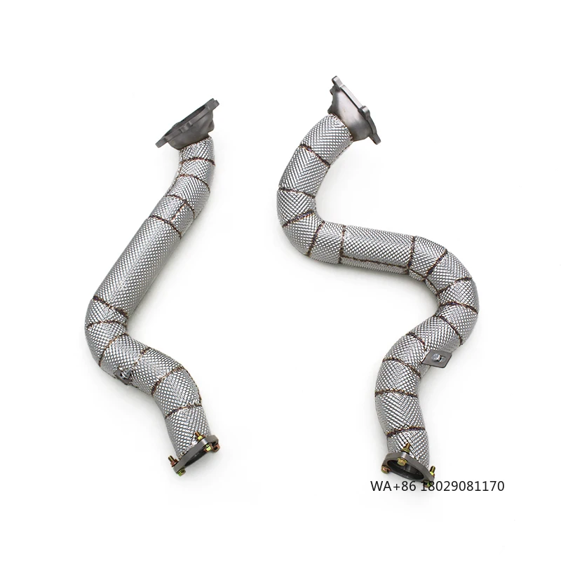 

Выхлопные трубы BK Free Flow для A8L D4 4.0T 2011-2023: Прямой даунпайп с теплозащитным экраном, коллектор из нержавеющей стали