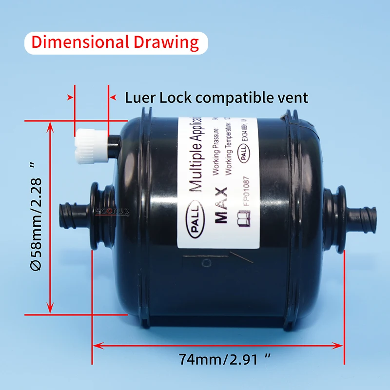 1PC MACCA0301 3μ Ink Capsule Filter for Docan Flora Inkjet Printer 1PC MACCA0501 Flatbed Printing Machine Ink Filter