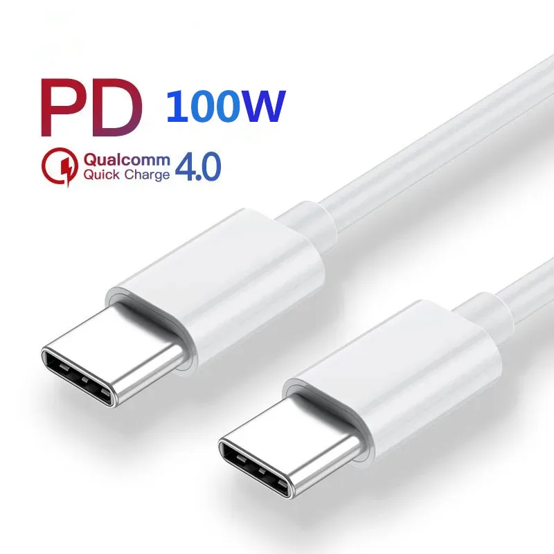 PD 100W 60W USB C to USB Type C Cable Fast Charge Data Cable For Huawei Samsung Xiaomi Macbook iPad Data Line Type C To Type C