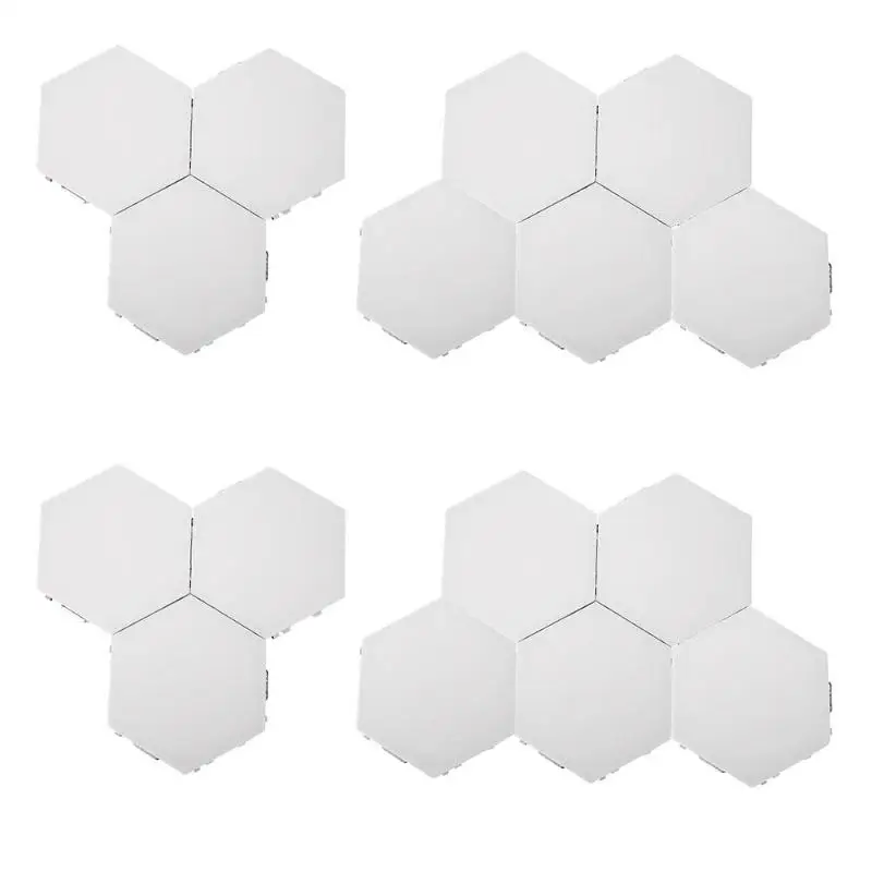 1-10PCS Touch Sensor Sensitive Lighting Hexagonal Atmosphere Quantum Wall Lamp For Bedroom Creative Decoration LED Night Light