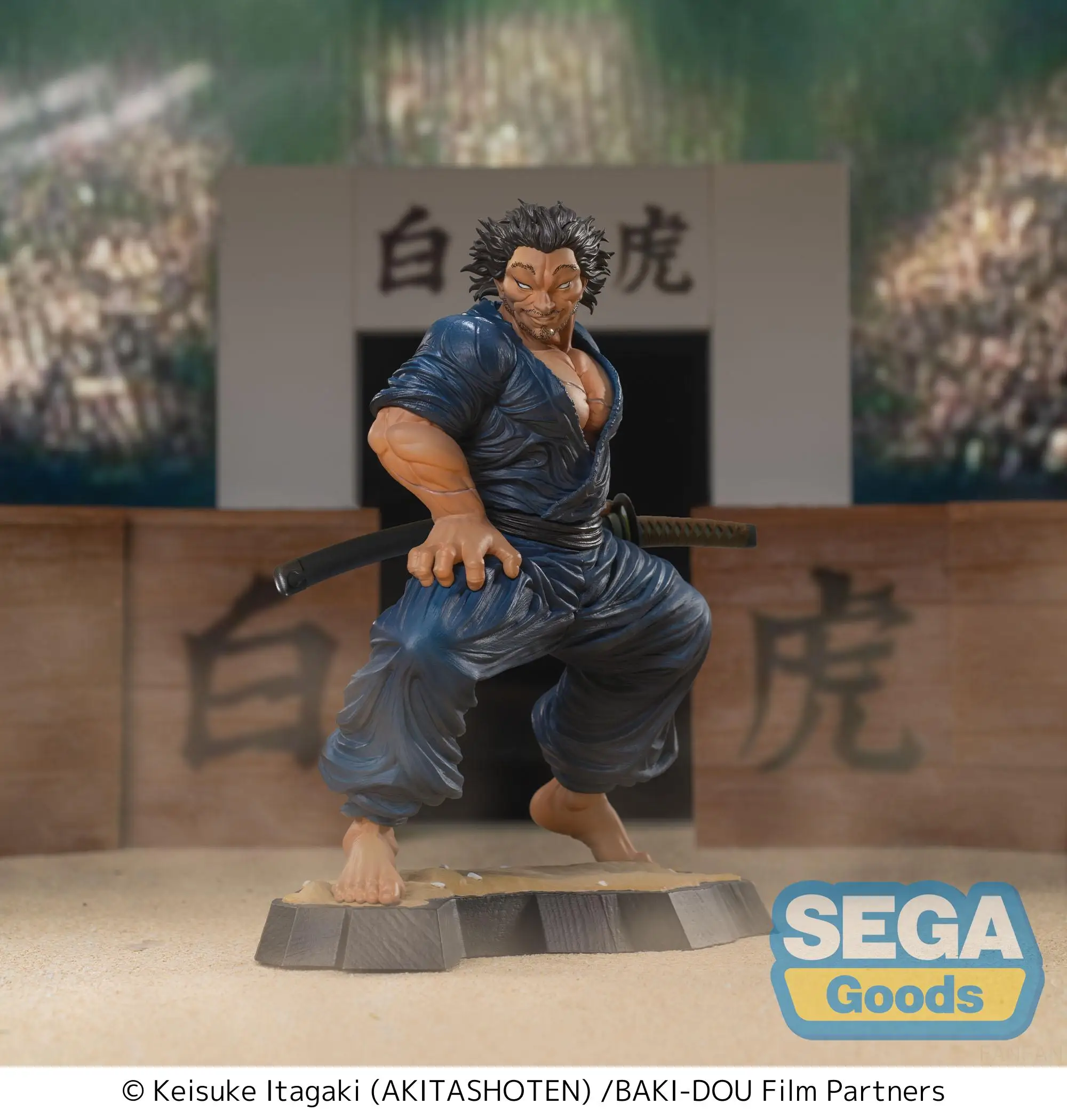 Genuino ‌   Figuras de Acción de PVC Sega Luminasta Baki Dou Musashi Miyamo