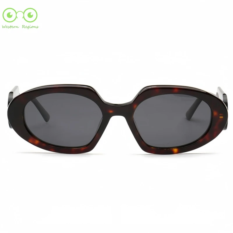 Nuevas gafas de media montura coreanas, europeas y americanas, montura personalizada de acetato de moda de alta calidad para hombres y mujeres al aire libre