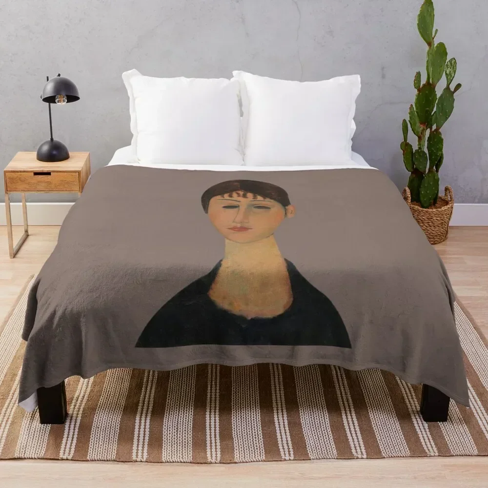 Amedeo Modigliani - Portraits Throw Blanket Winter beds wednesday Flannel Sofa Blankets