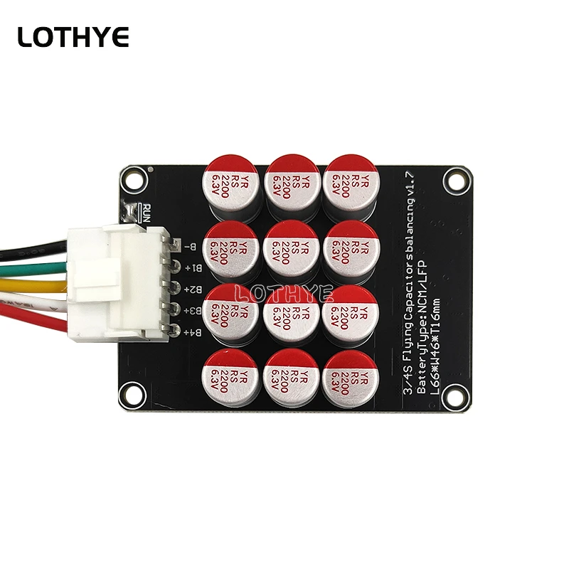 LOTHYE 3S 4S Active Equalizer Balancer Board 5A Lithium Battery Li-ion Lipo Lifepo4 LTO Battery Energy Capacitor BMS