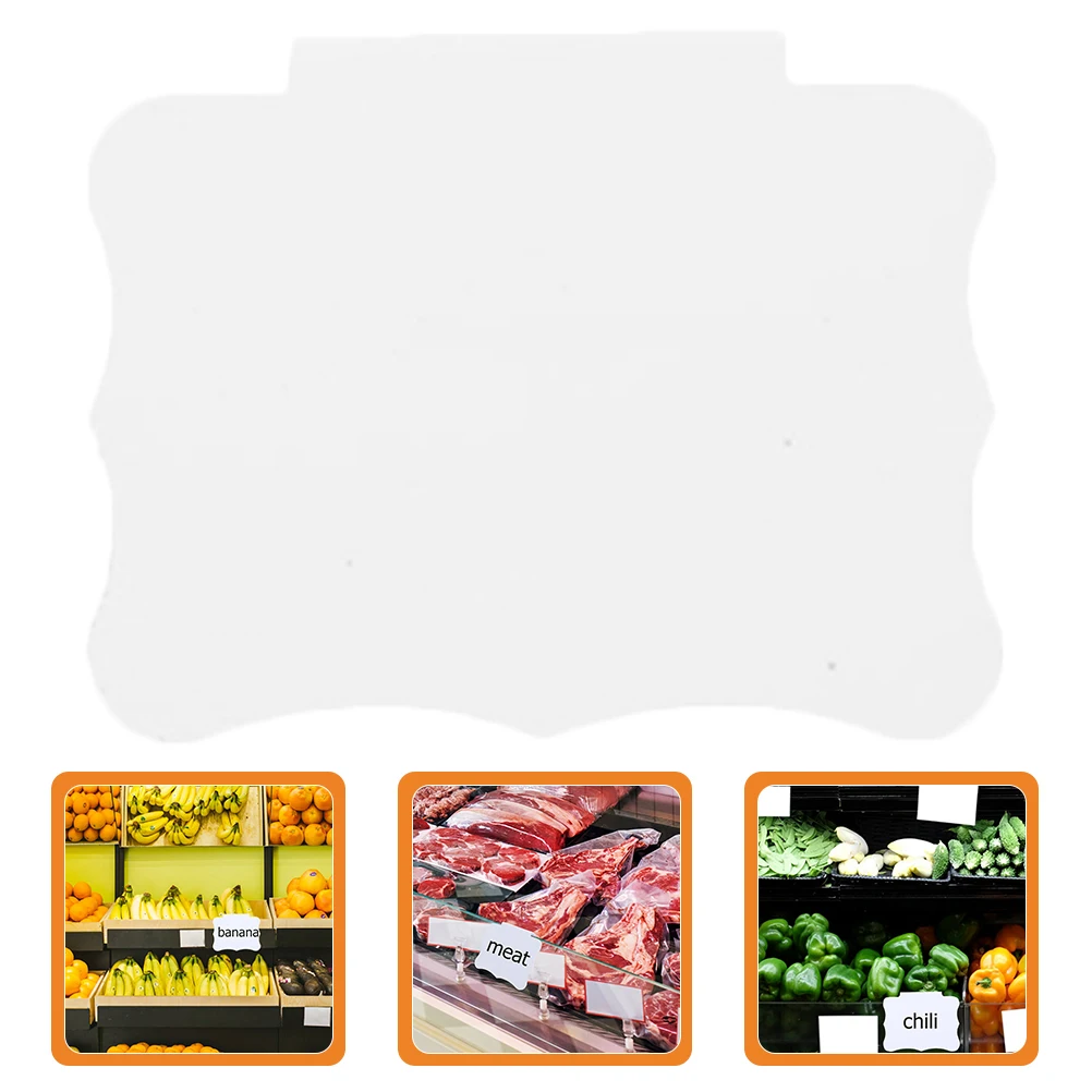 

20 Pcs Labels for Organizing Washed Price Tag Shelves Erasable Storage Bins Basket Tags Pvc Plastic Holder