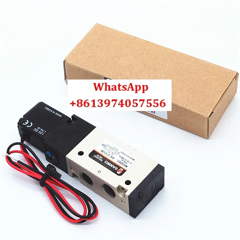 

Южнокорейский электромагнитный клапан SVZ5120-5G/4G-01, двухпозиционный пневматический электромагнитный регулирующий клапан с пятью вентиляциями, 24 В