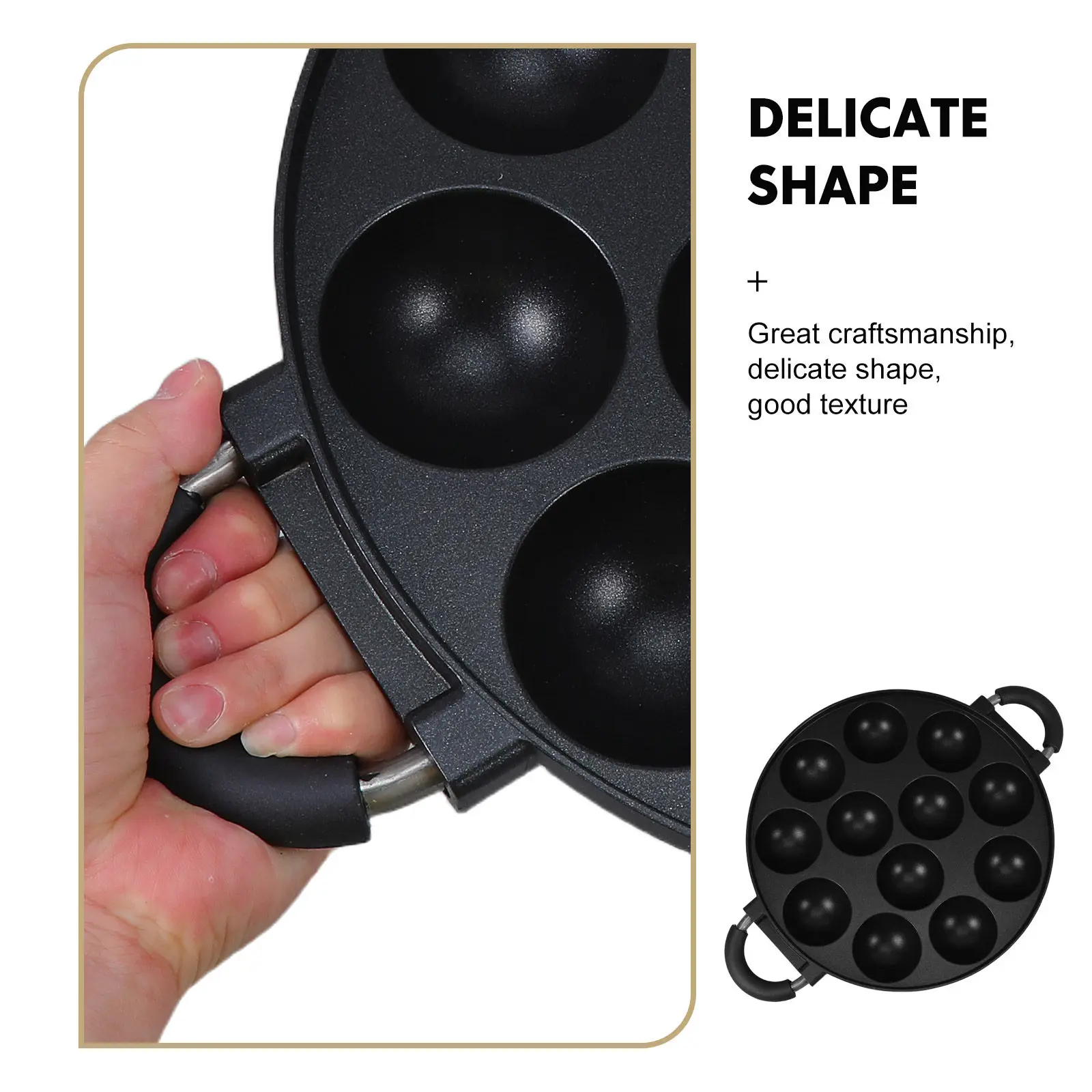 12 Hole Takoyaki Maker Nonstick Cooking Grill Pan Japanese Octopus Ball Plate Meatball Roasting Tray Portable Takoyaki Plate