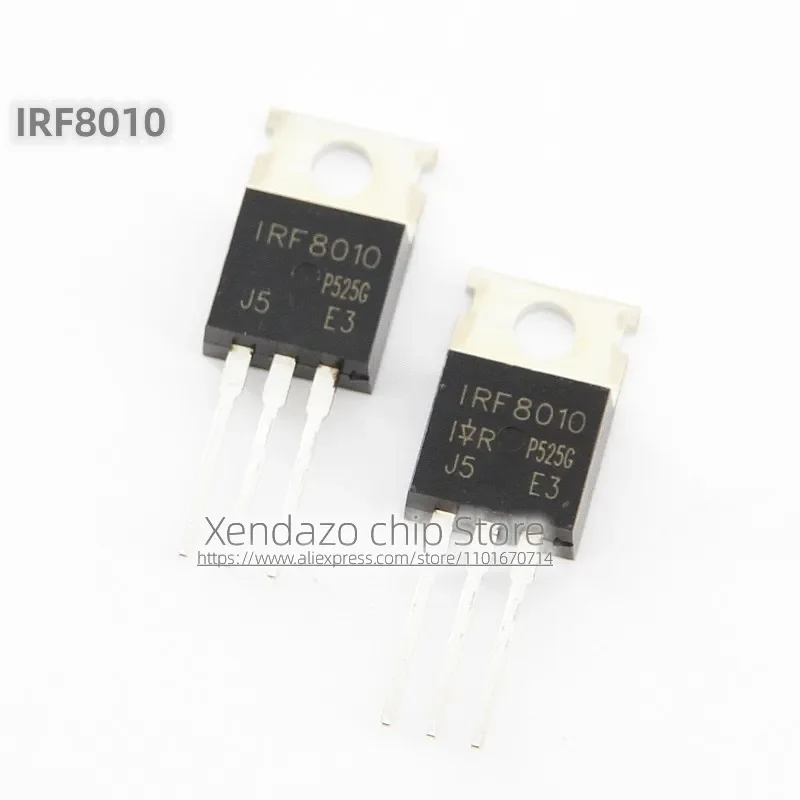 5pcs/lot IRF8010PBF IRF8010 TO-220 package Original genuine 100V 80A MOS field-effect transistor