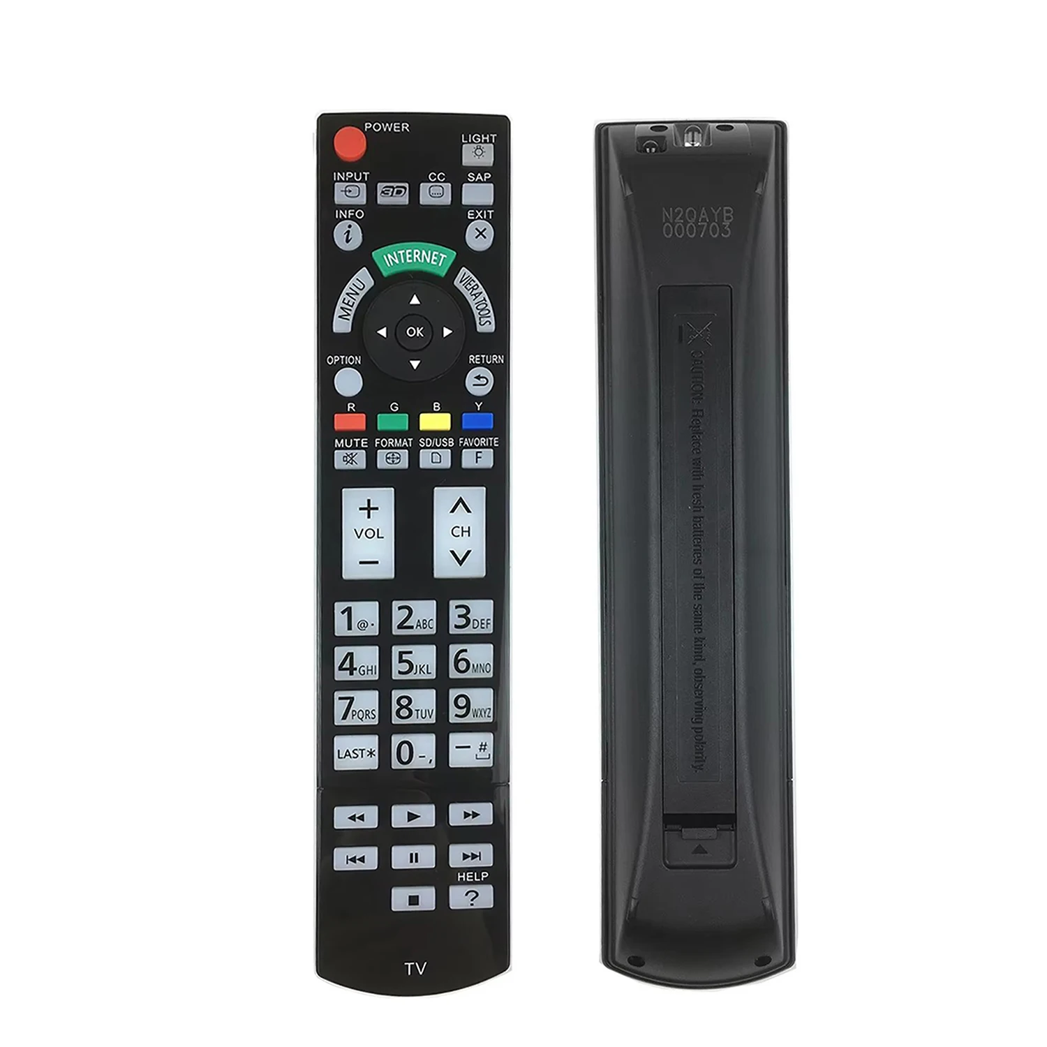 New N2QAYB000703 For Panasonic TV Remote Control TC-L47WT50 TC-L55WT50 TCP60GT50