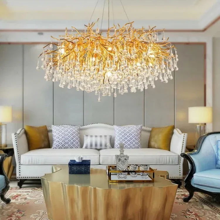Luxury Crystal led Ceiling Lights Chandeliers Home Hanging Pendant Lamp Living Dining Room Bedroom Lustre Lampara techo
