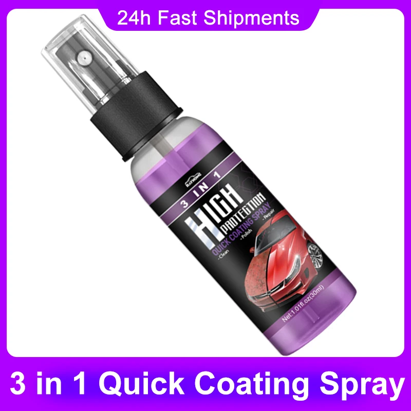 

3 In 1 Quick Coating Spray High Protection Car Shield Coating Waterless Car Wash Quick Car Coating Spray Easily Repair Paint