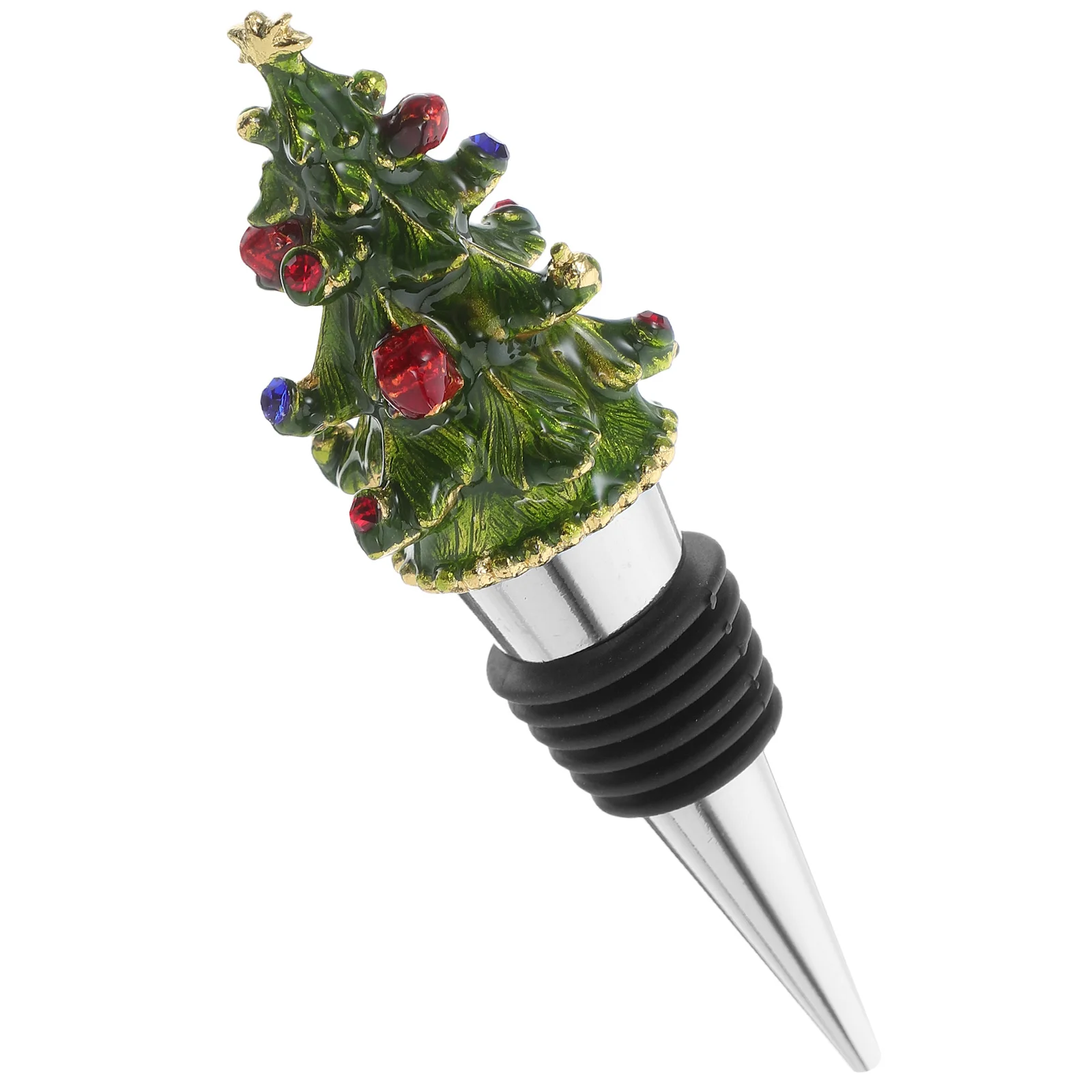 

Commercial Christmas Tools Enamel Series Bottle Stoppers Trees Cute Decoration