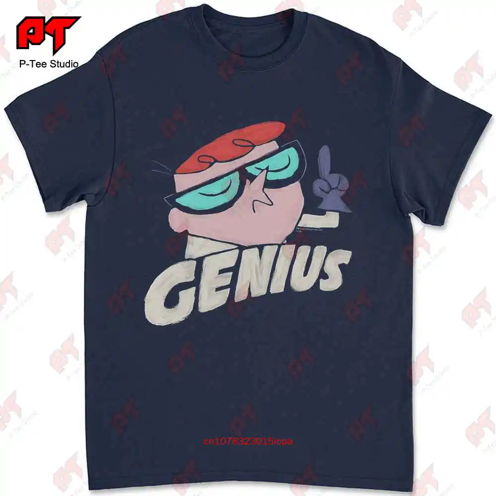 Dexters Laboratory Genius T Shirt Mens Licensed Cartoon Merchandise Black UCGA