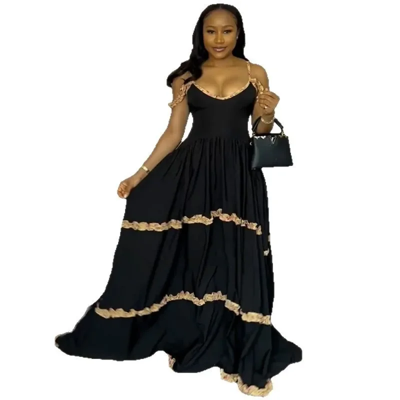 

Элегантные африканские платья для женщин Дашики, летнее и осеннее платье макси, женская традиционная африканская одежда, длинное платье феи