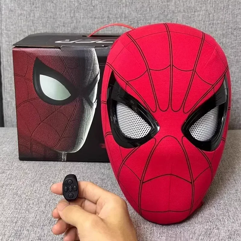 In Stock Electronic Cosplay Mask With Movable Glowing Eyes Ring Control Collectible Display Prop Toy Decor Gift view 3
