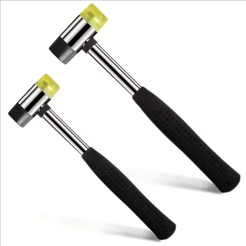 Soft Plastic Double-Sided Rubber Mallet for Jewelry Leather Craft Woodwork & Flooring Installation Guitar Rubber Hammer