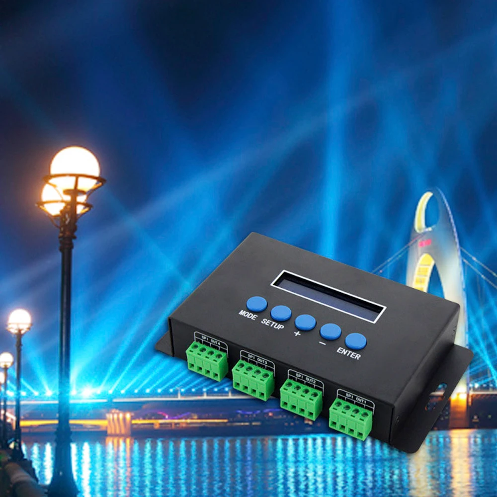 BC-204 BC-216 Artnet Eternet a SPI/DMX Pixel LED Controller DC5V-24V uscita 4 canali 16 canali per 2811 2812 2801 Strip