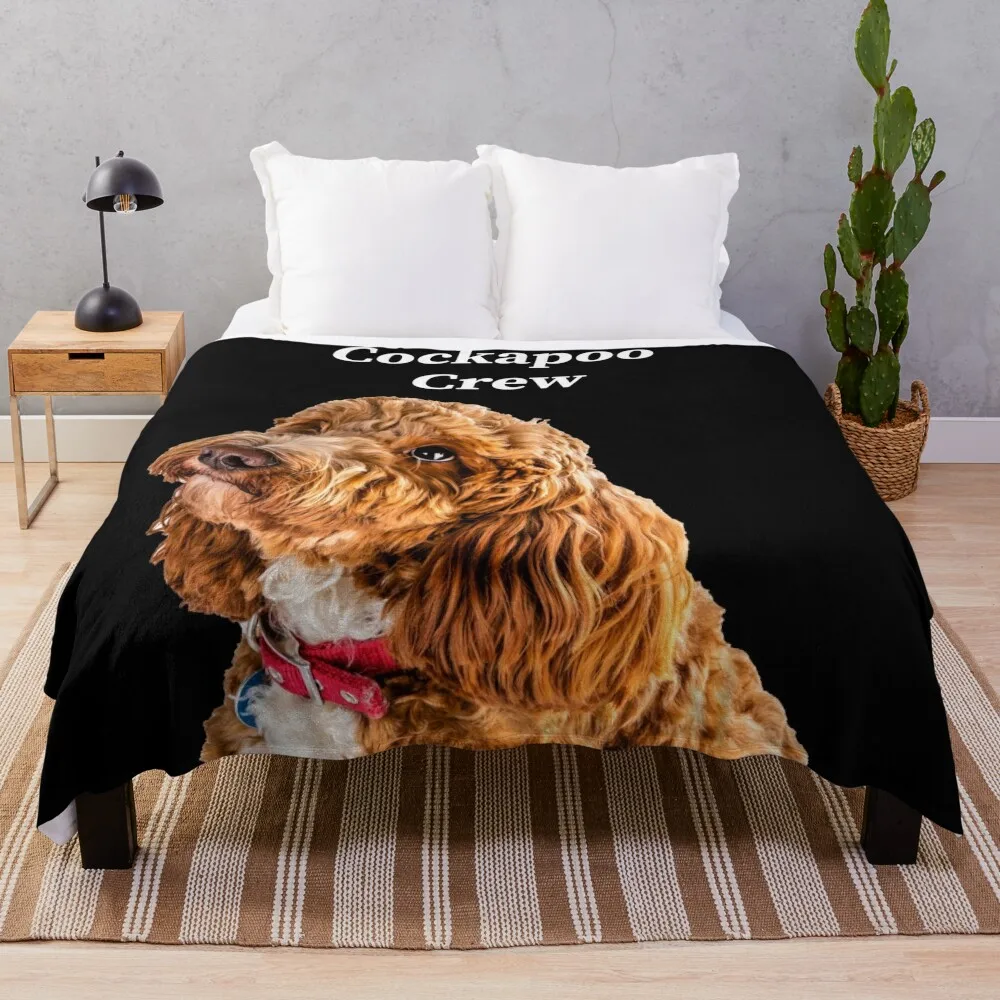 

Cockapoo Crew Throw Blanket Hairys valentine gift ideas Thermal Blankets