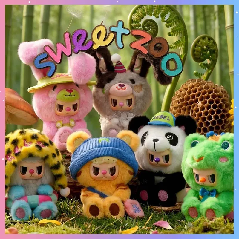 

Genuine Rebel Bear Sweet Zoo Series Blind Box Cute Viny Doll Cartoon Kawaii Backpack Bag Keychain Decoration Toy Collection Gift