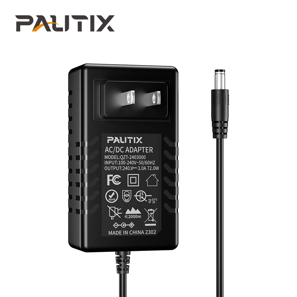 PAUTIX DC 24V 2A 3A 5A zasilacz EU US UK transformator ładowarka AC 220V do 24V DC zasilacz kamera telewizji przemysłowej LED Strip Driver