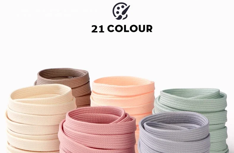 1 Paar solide, flache Schnürsenkel für Sneaker, Canvas-Schuhe, Damen- und Herrenschuhe, 21 Farben, Breite 0,8 cm, klassische Schnürsenkel für Schuhe. – Detail 2