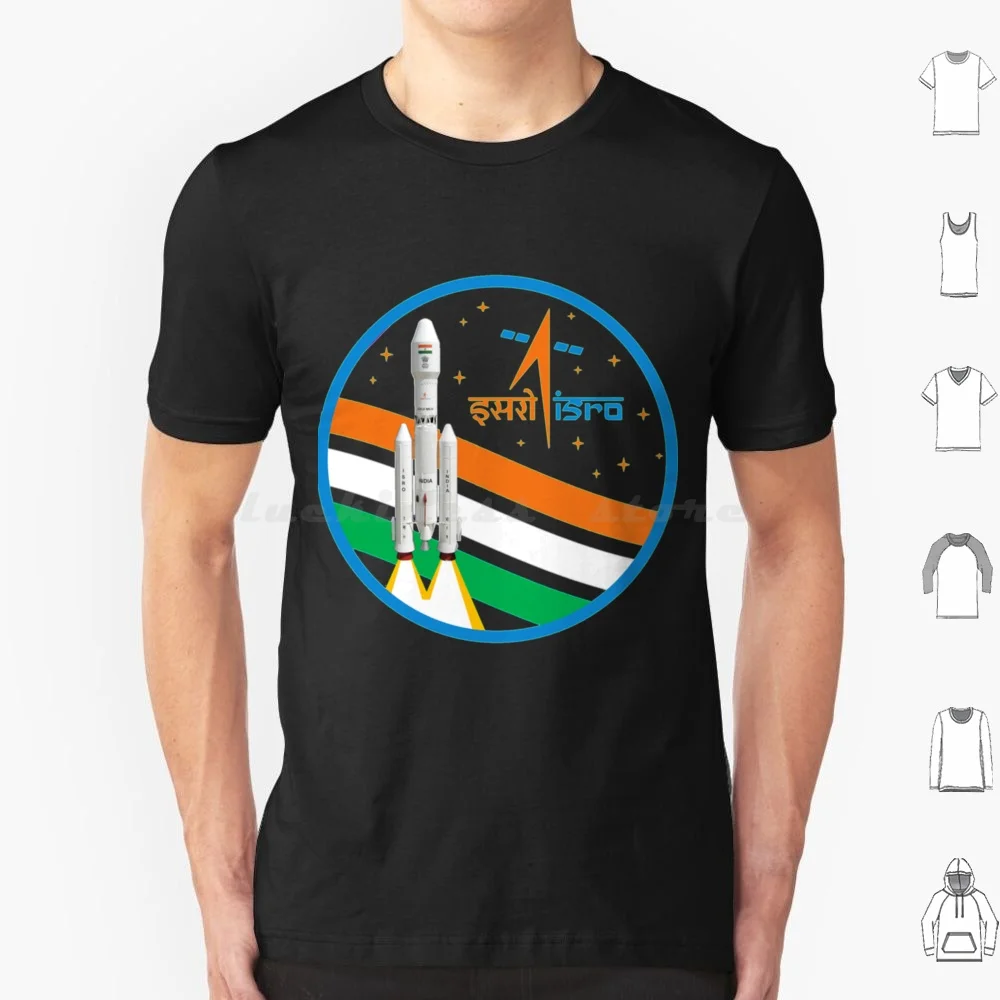 Isro India Rocket Tee-Indian Space Exploration T Shirt Big Size 100% Cotton Isro Exam Isro First Satellite Isro Official