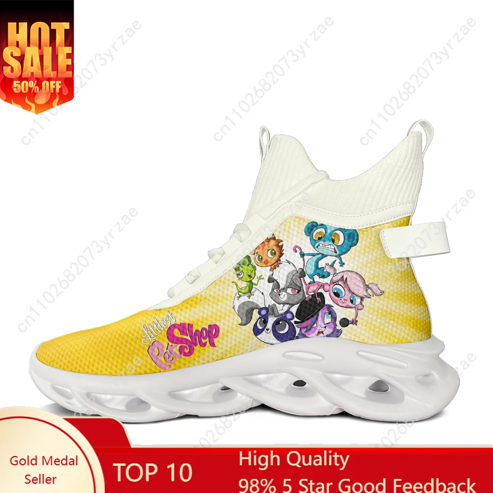 

Littlest Pet Shop High Top Flats Sneakers Men Women Teenager Sneaker High Quality Personalized Casual Shoe Custom Made Shoes
