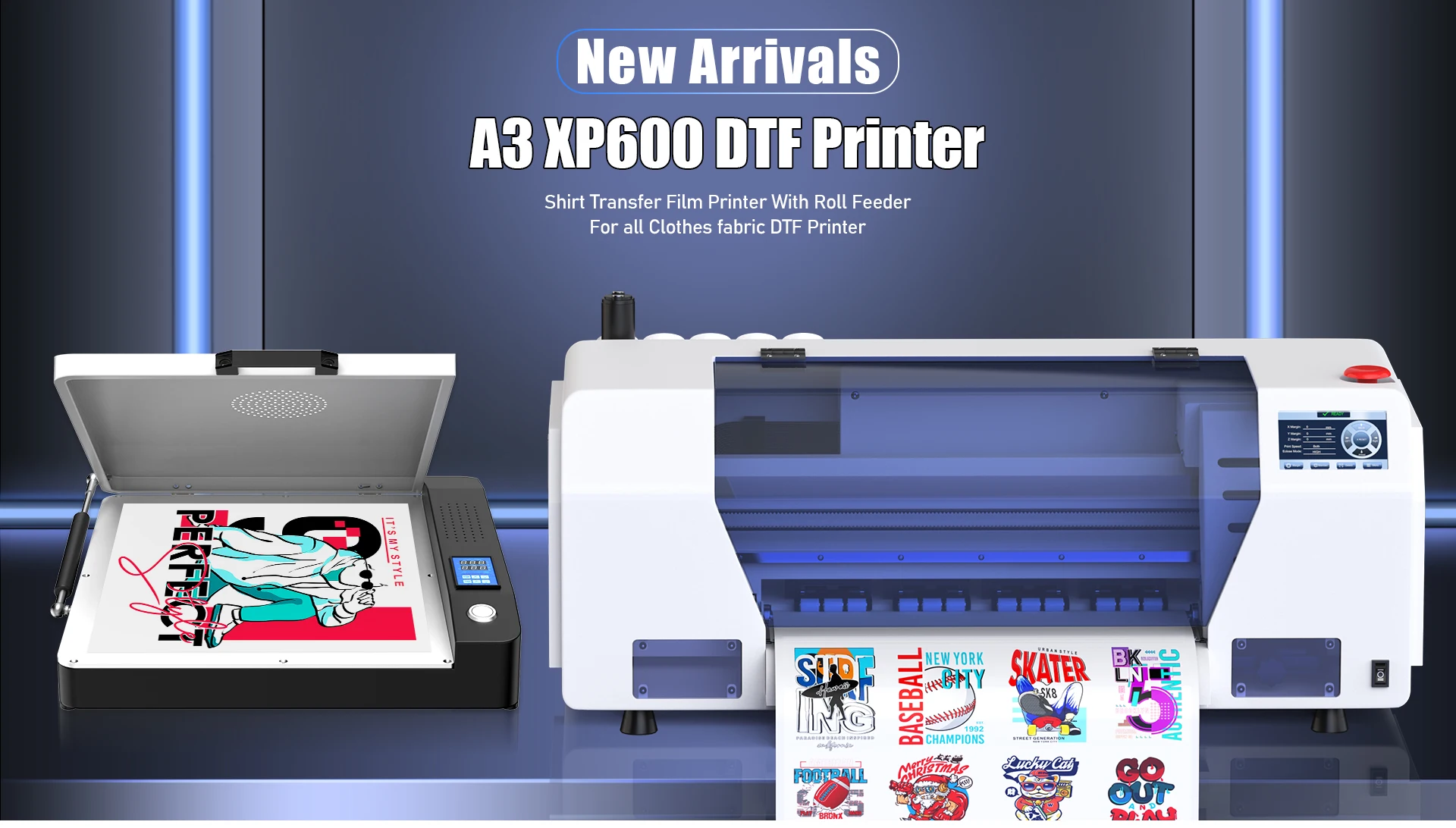 DTF Printer and Powder Machine A3 30cm XP600 Print Head T-shirt Printing Machine High Quality Low Maintenance