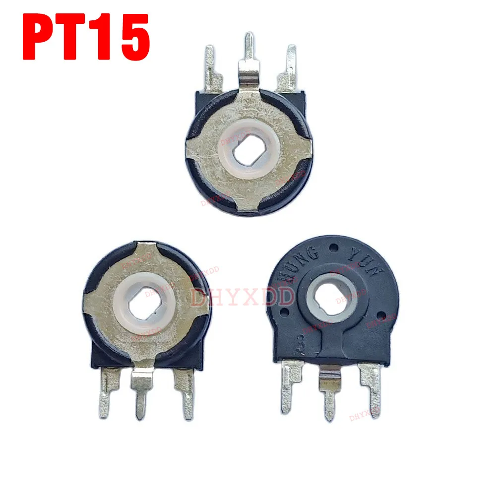 5pcs Potentiometer Vertical PT15-1K 2K 5K 10K 20K 50K 100K Oval Hole