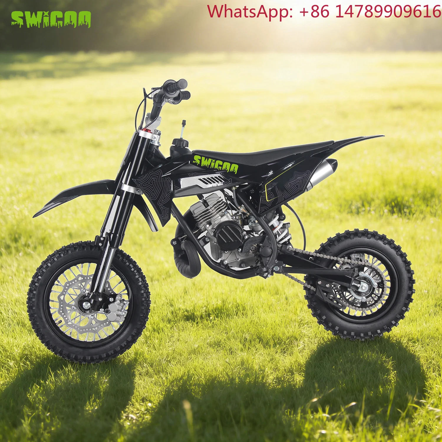 Мини-мотоциклы для детей SWICOO: 49cc/50cc, 2-тактный, с воздушным охлаждением, для бездорожья