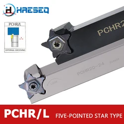 PCHR PCHR12 PCHR16 PCHR20 pcr25 tornio CNC portautensili per tornitura 12 16 20 25 mm barra per utensili da taglio con scanalatura per tornio in metallo esterno