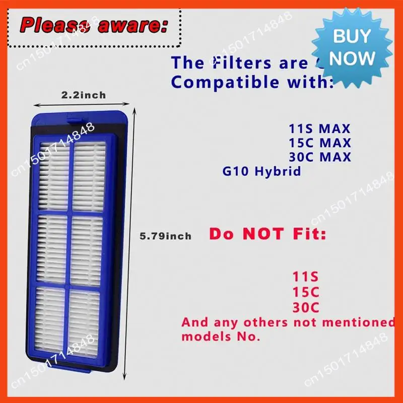 بدائل مرشحات BISM لملحقات الفلتر الروبوتي Eufy Robovac 11S Max، 15C Max، G30، G30