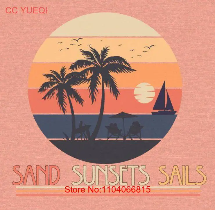 Beach Vibes Jersey  T Shirt Summer Ocean Lover Coastal Clothing Sand Sunsets Sail long or short sleeves