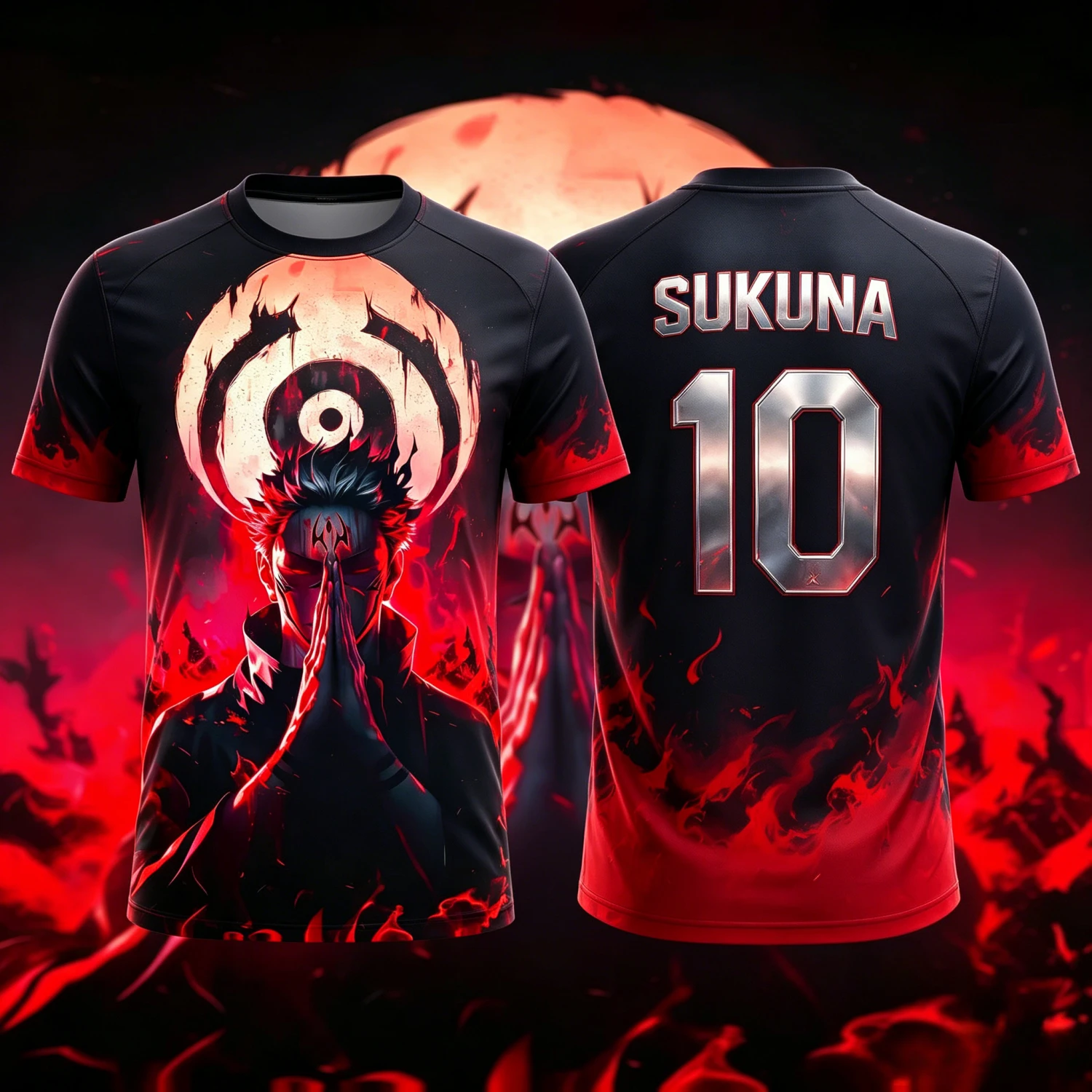 2026 Summer Jujutsu Kaisen Retro Cosplay T-shirt Men's 3D Printed Jiu Jitsu Short-sleeved Family Unisex Children's Sports Shirt