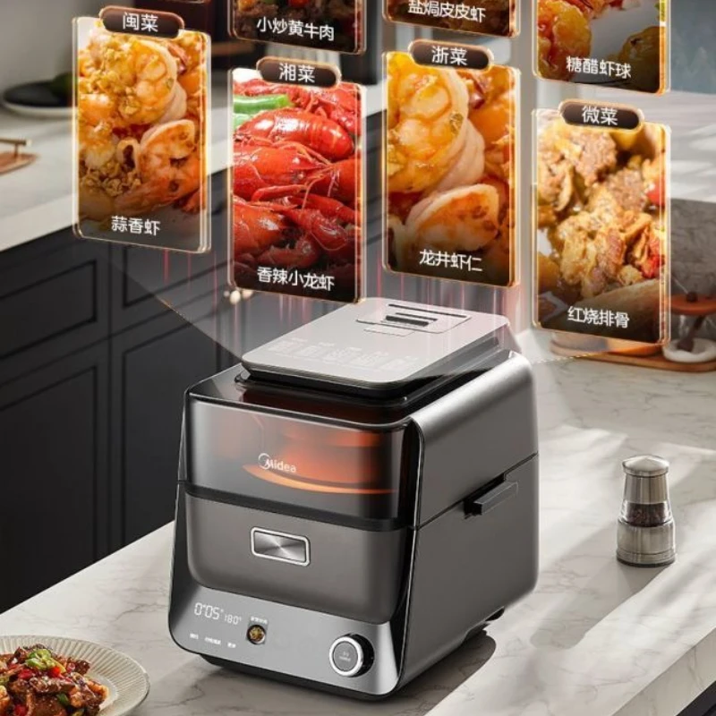 Dual Heat Source Air Fryer Chef Machine KZC40C01XM - Smart, Hot Air, No-Flip for Stir-Fry/Roast/Stew/Steam