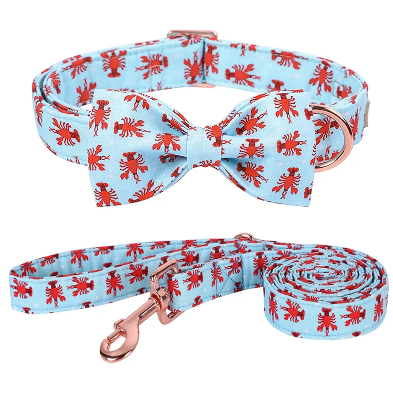 Personalised Dog Collar With Bowtie For Small Medium Large Dogs_voghion.com