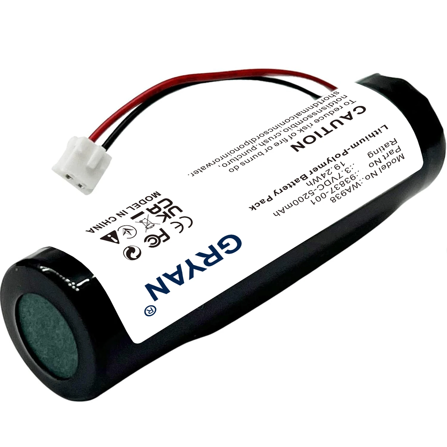 GRYAN 5200mAh 93837-001 93837-200 بطارية لـ WAHL Black Stealth Chrome مشبك سحري لاسلكي كبار الاسترليني 4 سوبر تفتق #4