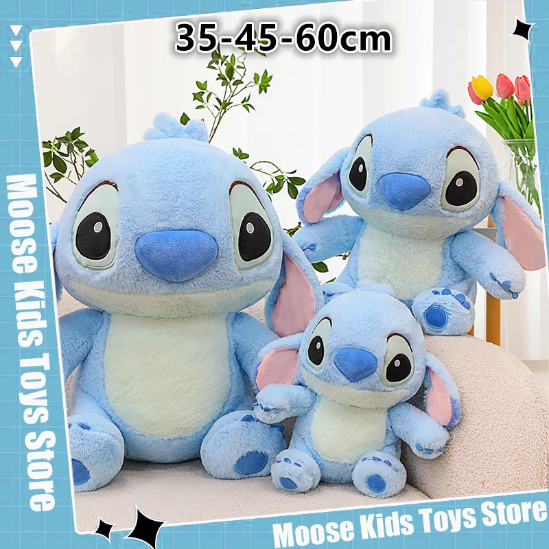 

Creative Disney Stitch Plush Toys Doll 35/45/60cm Kawaii Stitch Stuffed Pillow For Children's Doll Birthday Gifts Lilo & Stitch