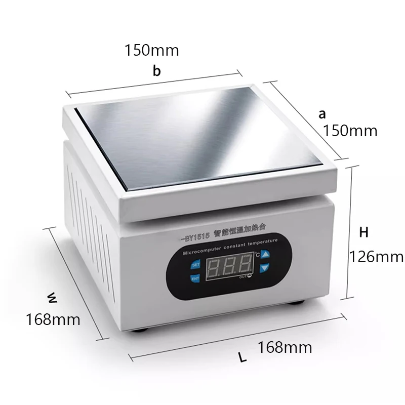 Imagem -04 - Estação de Aquecimento com Plataforma Digital de Pré-aquecimento Manutenção Eletrônica de Placas Quentes Estação de Aquecimento para Pcb Reparo de Tela Lcd 150*150 mm