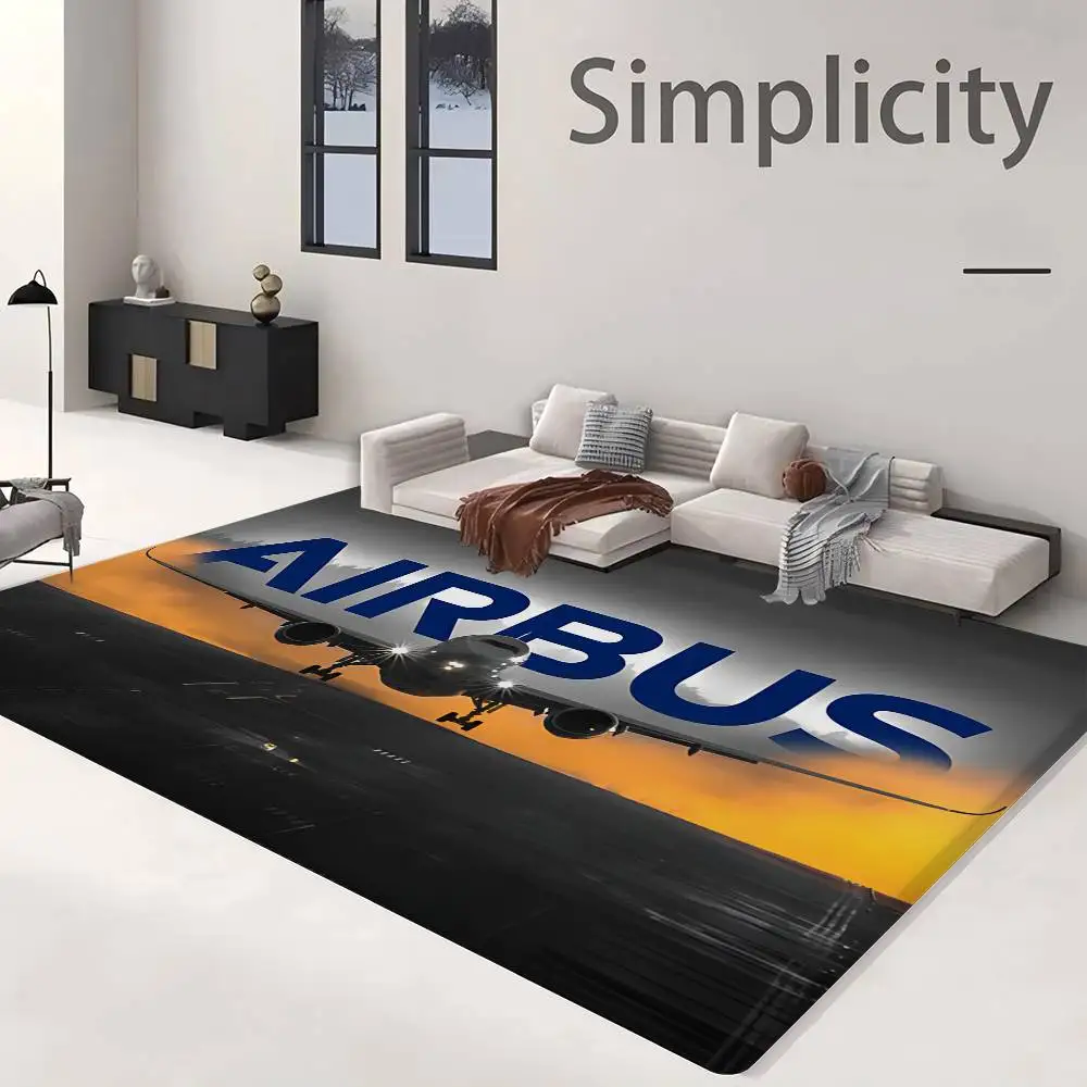 A-Airbus Logo Bathroom Mat Room Bedroom Decoration Balcony Anti-Slip Doormat Living Room Welcome Rug