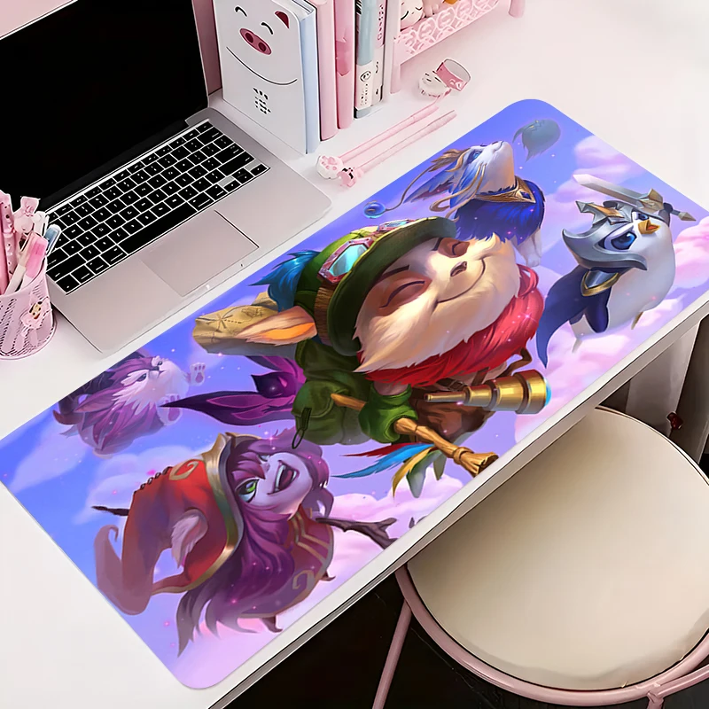 

Mouse Pad Office PC Accessories Keyboard Mat Anime Pattern Anti-slip Rubber HD Mousepad Gamer L-league of Legends Teemo Desk Mat