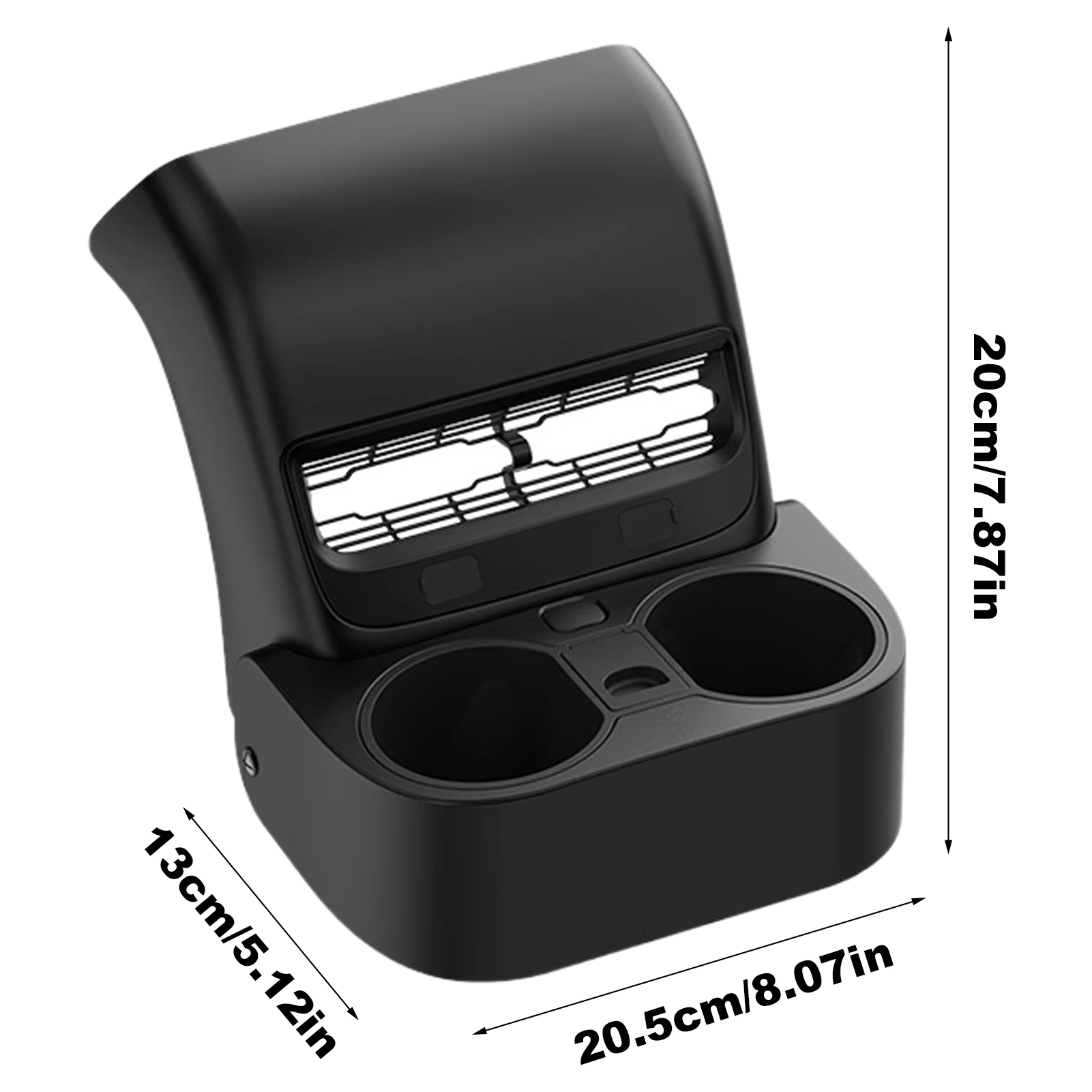 Per Tesla Modello 3/Y Sedile Posteriore Uscita Aria Portabicchieri Posteriore Air Vent Copertura Modello 3 Modello Y Posteriore Air Vent Drink