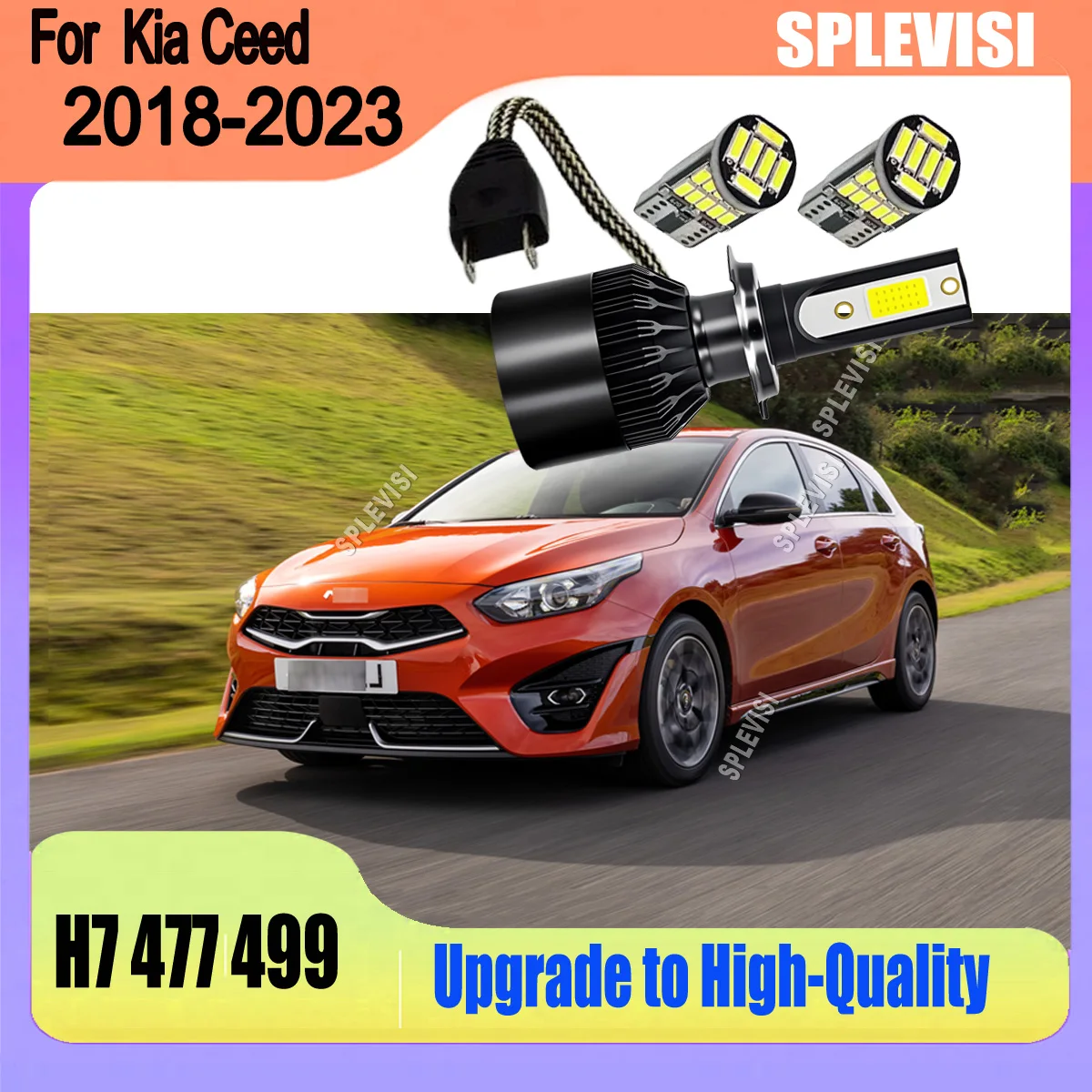 

Enjoy a Wider, More Even Spread of Light with LED H7 60W Headlight Bulbs 6000K For Kia Ceed 2018 2019 2020 2021 2022 2023