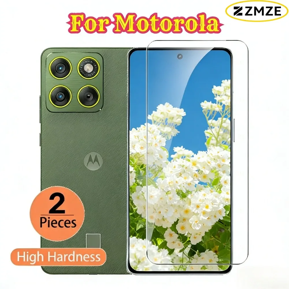 

2 упаковки защитных пленок для экрана Motorola Edge 70, прозрачные пленки из закаленного стекла для Motorola Edge 60, 50, 30 Neo, 60 Stylus, 30 Pro